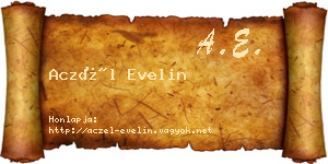 Aczél Evelin névjegykártya