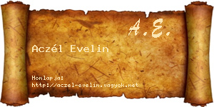 Aczél Evelin névjegykártya
